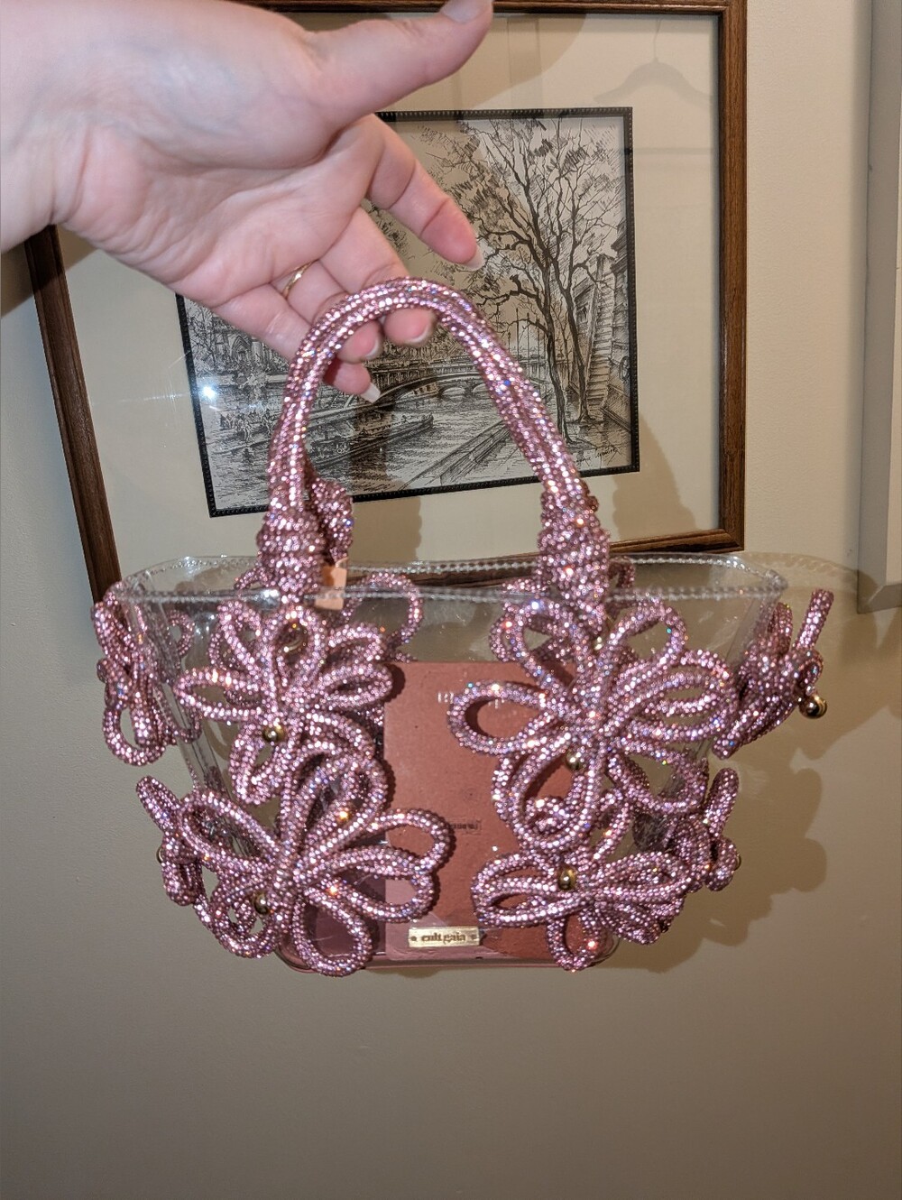 Cult Gaia Bloom Nano Embellished Top-Handle Bag